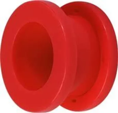 Produktbild von Ohr Flesh Tunnel Piercing Acryl Screw on Rot UV Neon.VFTRE.14mm