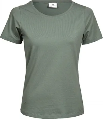 Produktbild von Tee Jays 450 | Ladies Stretch Damen T-Shirt - Farbe: Leaf Green - Größe: M