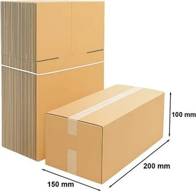 Produktbild von Paket Klappkarton 200 x 150 x 100 mm – 10 Stück