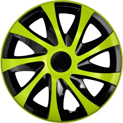 Produktbild von NRM | Radkappen Radzierblenden Draco CS 15" Grün und Schwarz 4tlg, Radabdeckung, Zierblenden, Zierkappen, Radblenden, Felgen