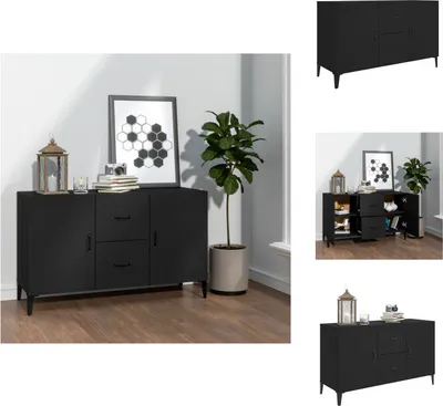 Immagine prodotto di vidaXL Credenza nera 100x36x60 cm in materiale ligneo - Credenze