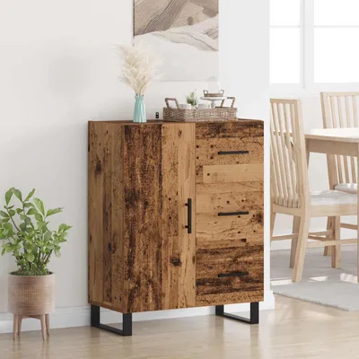 Produktbild von vidaXL Sideboard Altholz 69,5 x 34 x 90 cm Verbundholz und Eisen