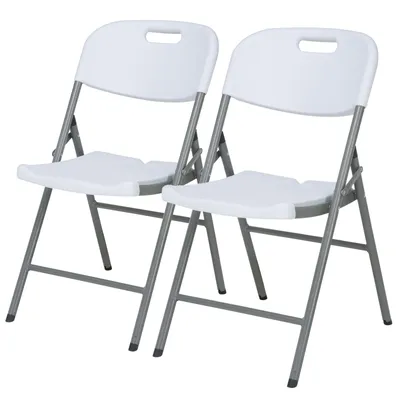 Image de Chaise pliante Okinawa Chaise robuste et confortable pour l'intérieur et l'extérieur (lot de 2)