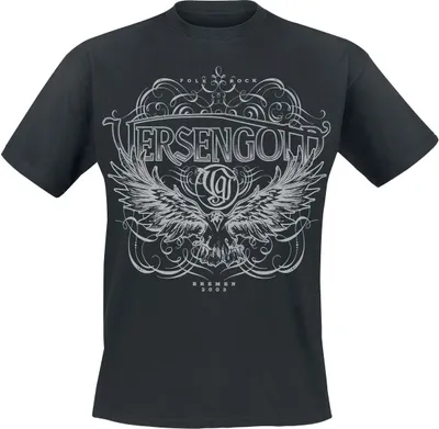 Produktbild von Versengold T-Shirt Herren Rabe schwarz Band-Merch, Bands 100% Baumwolle S