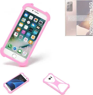 Produktbild von K-S-Trade Handy Hülle kompatibel mit Samsung Galaxy Note20 Ultra Schutz Hülle Bumper Silikon Schutz Hülle Cover Case Silikoncase Silikonbumper TPU
