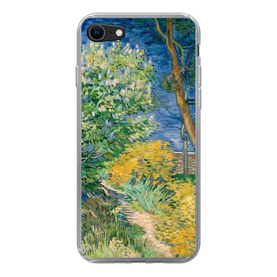 Produktbild von MuchoWow® Handyhülle Schutzhülle Hülle für iPhone 7 Die Büsche bei Arles - Vincent van Gogh Silikon Softcase Handy Hülle - Kartenhalter
