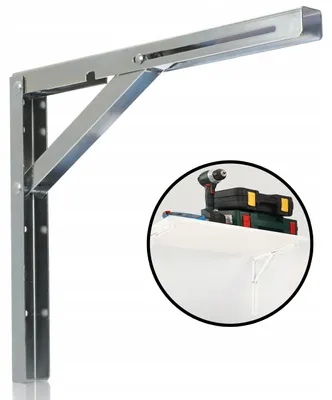 Obrázek produktu pro Skládací ocelový držák Mark WSLB400G pro desku, police