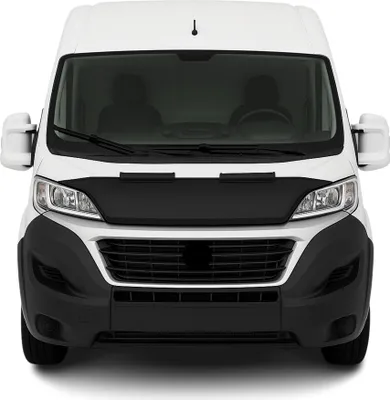 Image de Protège Capot pour Fiat Ducato 2014-2025 Masque de voiture vinyle Noir