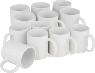 Produktbild von VBS Porzellan Kaffeebecher, 12 Stück