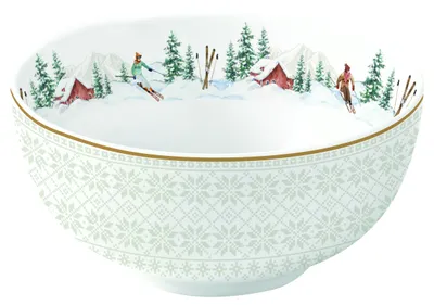Produktbild von Dessertschale CHALET Winterhütte D. 12cm Porzellan Easy Life