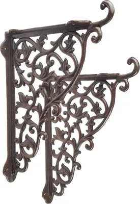Produktbild von Regalhalter Regalträger Eckwinkel Gusseisen 2er Set