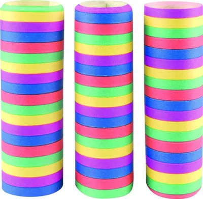Produktbild von Luftschlangen 3er Pack bunt, Dekoartion für Partys und Geburtstage