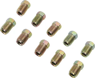 Obrázek produktu pro 10 konektorů brzdového vedení s 3/8 palcovým závitem 10 x 1 mm metrická zpětná klapka pro trubky 3/16