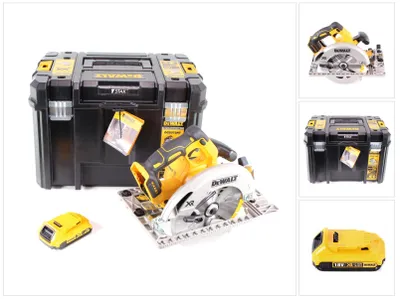 Immagine prodotto di Sega circolare a batteria DeWalt DCS 572 NT 18 V 184 x 16 mm Solo + 1x batteria 2,0 Ah + T-STAK - senza caricabatteria