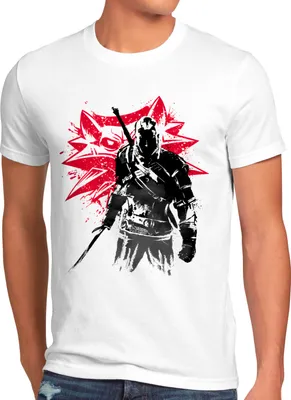 Produktbild von A.N.T. Monster Hunter Inked Herren T-Shirt geralt wolf schwert