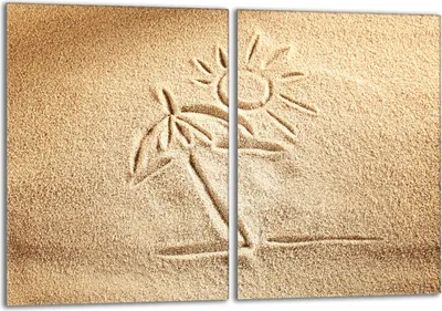 Produktbild von Glasherdplattenschutz 2x40x52 Beach