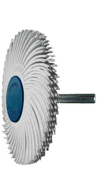 Produktbild von Radialbürstenscheibe Sunburst Ø 76 mm Körnung 120 weiß 10000 min-¹