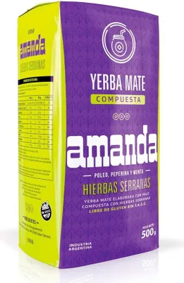 Produktbild von Yerba Mate AMANDA 0,5 kg Hierbas Serranas mit Kräutern