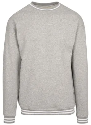 Immagine prodotto di Build Your Brand - Felpa "College" per uomo/donna Unisex LT2135 (XXL) (grigio melange/bianco)