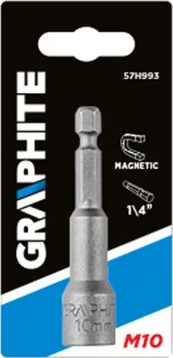 Produktbild von GRAPHITE bitkappe 10x65mm magnetisch, extra lang