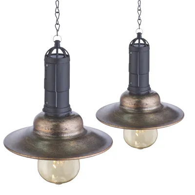 Produktbild von Solarleuchten Garten 2er Set Hängeleuchte Solarlampe Außen Außenleuchte Solar