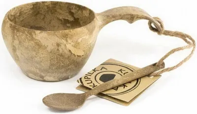 Produktbild von 30210111 Kupilka 21 Classic Becher Braun - brauner Becher mit Löffel