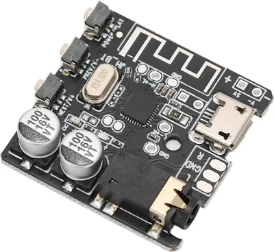 Zdjęcie produktu dla Płytka odbiornika Bluetooth Bluetooth 5.0 Stereo Amplifier Board z przyciskiem sterowania dla majsterkowiczów Czarny