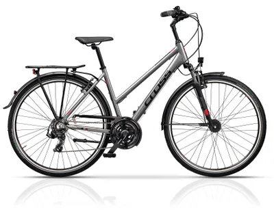 Zdjęcie produktu dla 28-calowy rower trekkingowy dla kobiet AREA LADY, 21 biegów, Shimano RD-TY500 SGS (44 cm (dla osób o wzroście 150–165 cm))
