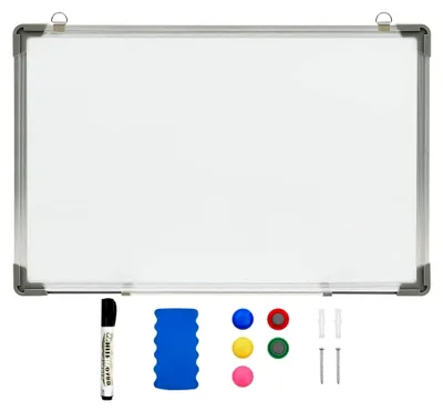 Produktbild von Magnetisches Whiteboard für das Büro, trocken abwischbar, 50 x 35 cm, aus Stahl