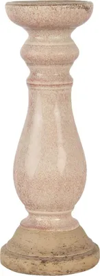 Image de Clayre & Eef Bougeoir Ø 14x36 cm Céramique rose