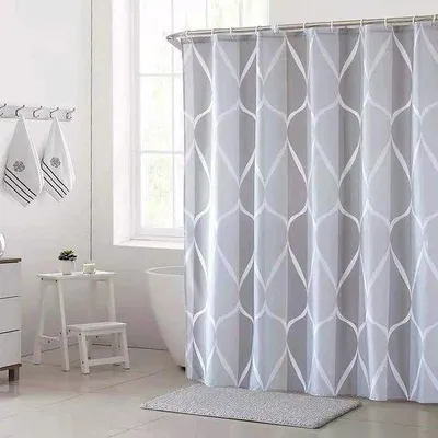 Produktbild von Famanu Duschvorhang – wasserabweisend – 100% Polyester – langlebig