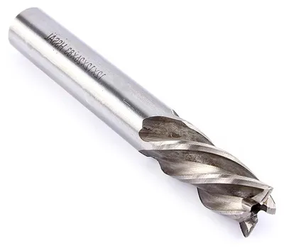 Produktbild von 4-flutiger Schaftfräser mit 12 mm Zylinderschaft aus HSS