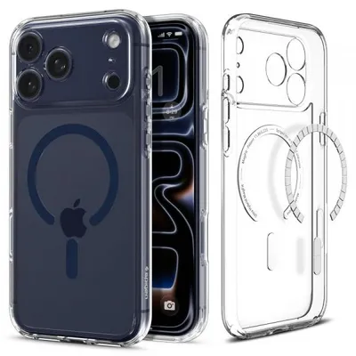 Obrázek produktu pro Spigen Ultra Hybrid (Mag Fit), Obal, Apple, iPhone 17 Pro Max, 17,5 cm (6.9"), Tmavě modrá, Průhledná