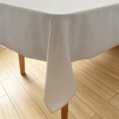 Immagine prodotto di Tovaglia effetto lino, lavabile, grigio chiaro, 140 x 200 cm, rettangolare
