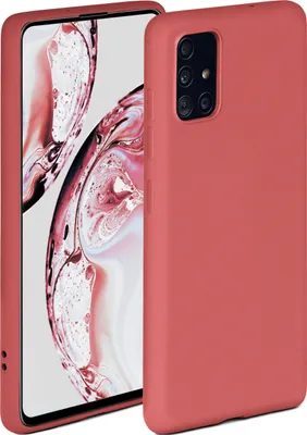 Produktbild von Soft-Case für Samsung Galaxy A71, Farbe:Sonnenuntergangsrot