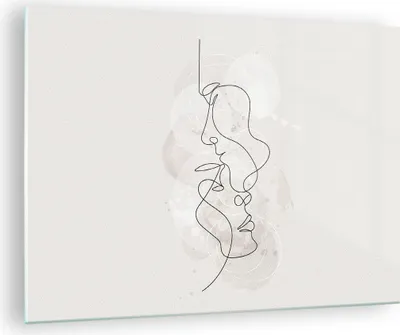 Produktbild von Bilder auf glas - Einteilig - Einzeilig Mann Frau - 70x50cm - Glasbilder - Wandbilder - Bilder - zum Aufhängen bereit - Wanddekoration aus Glas - Glas Bilder - Wandbild auf Glas - GAA70x50-4629