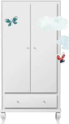 Produktbild von Kinderschrank Kleiderschrank Kinderzimmer Schranke Holz Kindermöbel Holz Modern