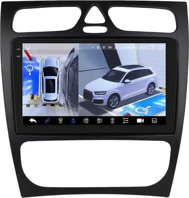 Immagine prodotto di Autoradio con Bluetooth e CarPlay per Mercedes-Benz Classe C/Classe CLK (W203/W209/S203/A209/W168) – Compatibile con Apple e Android – Impianto stereo con sistema di navigazione