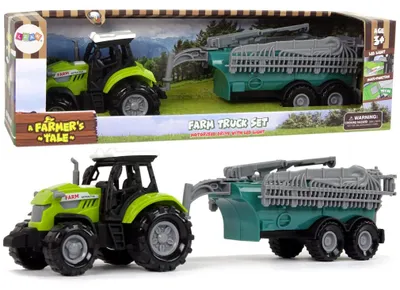Produktbild von Lean Toys Grüner Traktor-Sprühfarm-Sound