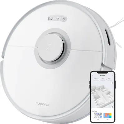 Produktbild von roborock Q7 Max robot odkurzający z solidną gumową szczotką, moc ssania 4200 Pa, robot mopujący z nawigacją PreciSense-LiDAR, dywany, sierść zwierząt (biały)