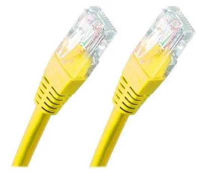 Image de PREMIUMCORD Câble patch UTP RJ45-RJ45 CAT5e 1,5m jaune (sputp015Y)