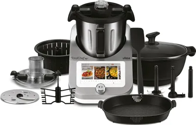 Produktbild von Ufesa TotalChef RK7 Küchenmaschine mit WLAN, Multifunktions Küchenroboter Kochfunktion, Kochroboter 30 Funktionen, 4.5L, 7-Zoll-Touchscreen,