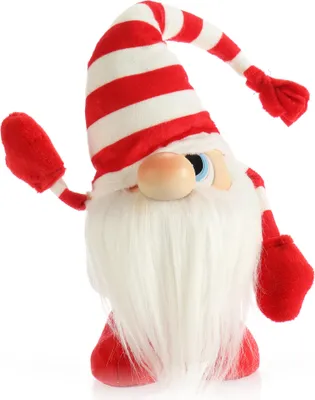 Produktbild von com-four® Weihnachtswichtel XL im niedlichen Design - Winterdekoration Zwerg mit Mütze - weihnachtliche Wichtel-Deko zum Hinstellen - Deko-Aufsteller