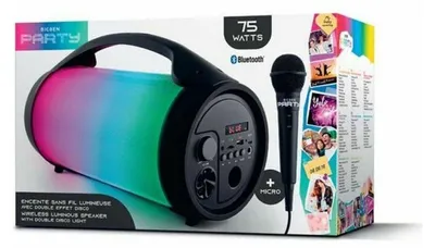 Produktbild von Bigben Interactive PARTYBTPRO, 75 W, Verkabelt & Kabellos, USB Typ-A, Schwarz, Digital, Universal