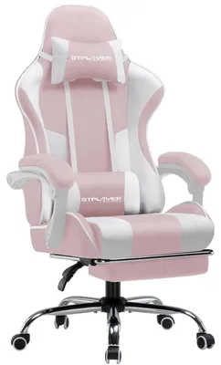 Obrázek produktu pro Herní židle, ergonomický design, výškově nastavitelná, růžová