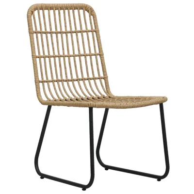 Zdjęcie produktu dla VidaXL 48582, Taras, Technorattan, Stal, Czarny, Dąb, 665 mm, 535 mm, 900 mm