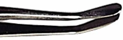 Produktbild von SAFE 1814 Pinzette vergoldet 120 mm Spitze gebogen, rund
