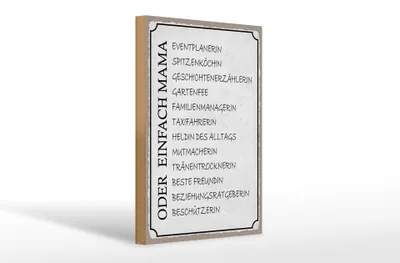 Produktbild von Holzschild Spruch 20x30cm Mama Familienmanagerin Freundin