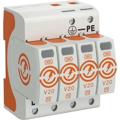 Produktbild von OBO ETIV20-4-280 Überspannungsableiter V20 4-polig 280 V Typ 2