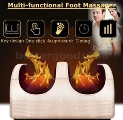 Produktbild von Masážní přístroj na nohy s tepelnou funkcí Shiatsu Elektrická hnětací reflexní masáž Masáž nohou (zlatá)